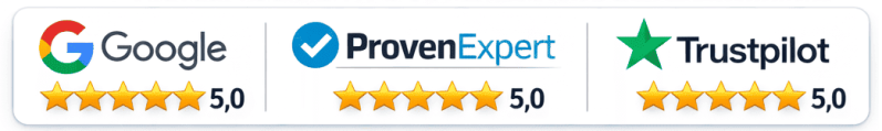 Bewertungen von Google, ProvenExpert und Trustpilot – Schuldnerberatung Stefan Habermann