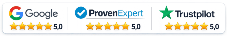 Bewertungen von Google, ProvenExpert und Trustpilot – Schuldnerberatung Stefan Habermann