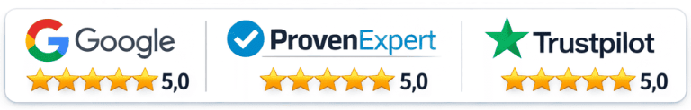Bewertungen von Google, ProvenExpert und Trustpilot – Schuldnerberatung Stefan Habermann