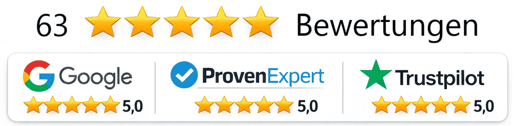 Bewertungen von Google, ProvenExpert und Trustpilot – Schuldnerberatung Stefan Habermann